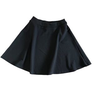 Shein Womens Skirt Sz Small Black Skater Bottom